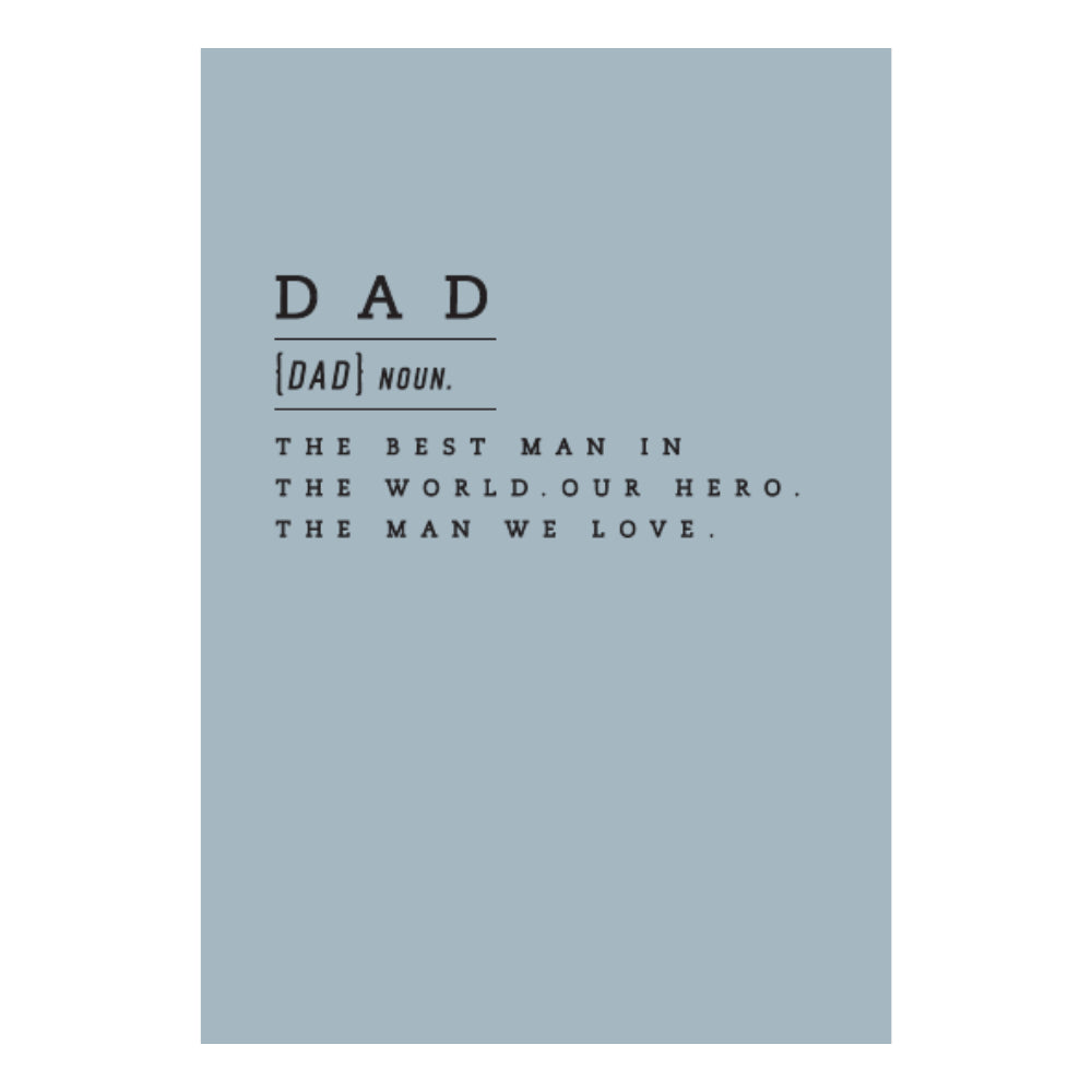 Greeting Card - FOR HIM - Definition Dad